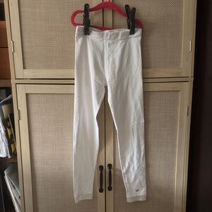 Soft stretchy lace trimmed leggings